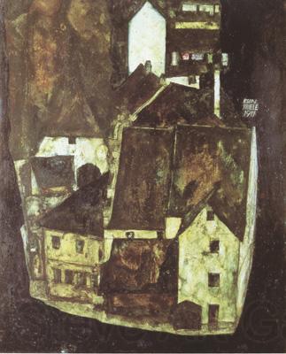 Egon Schiele Dead City III (mk12) Norge oil painting art